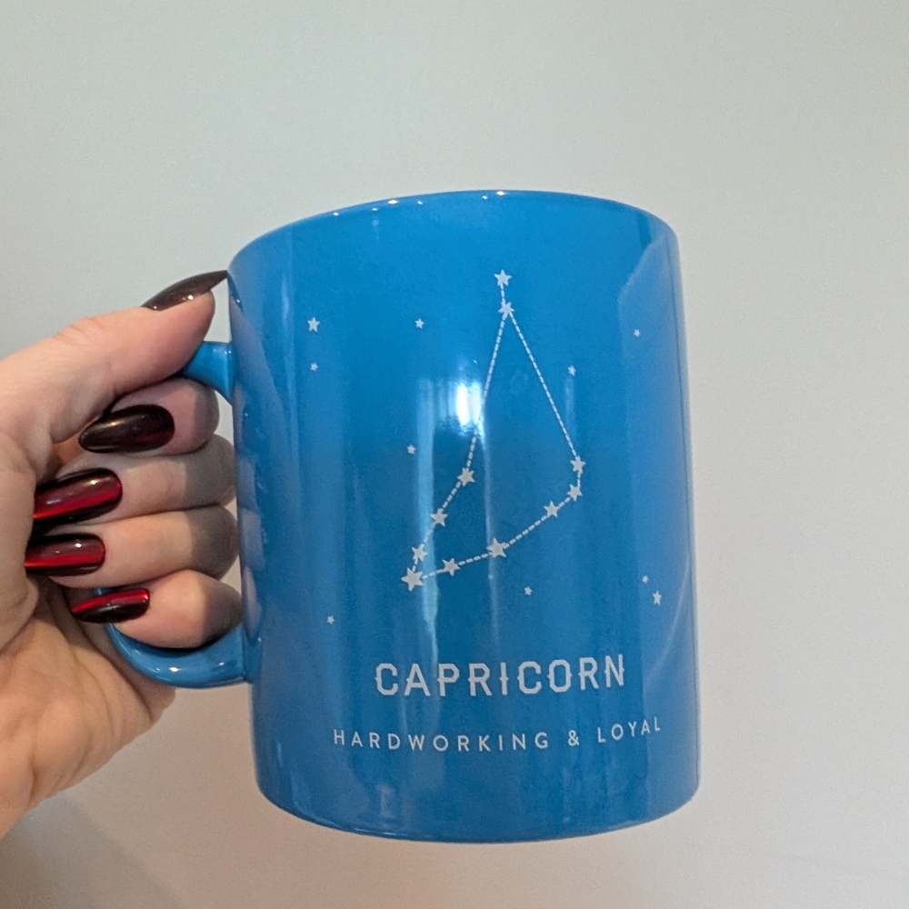 Indigo Blue capricorn Ceramic Mug